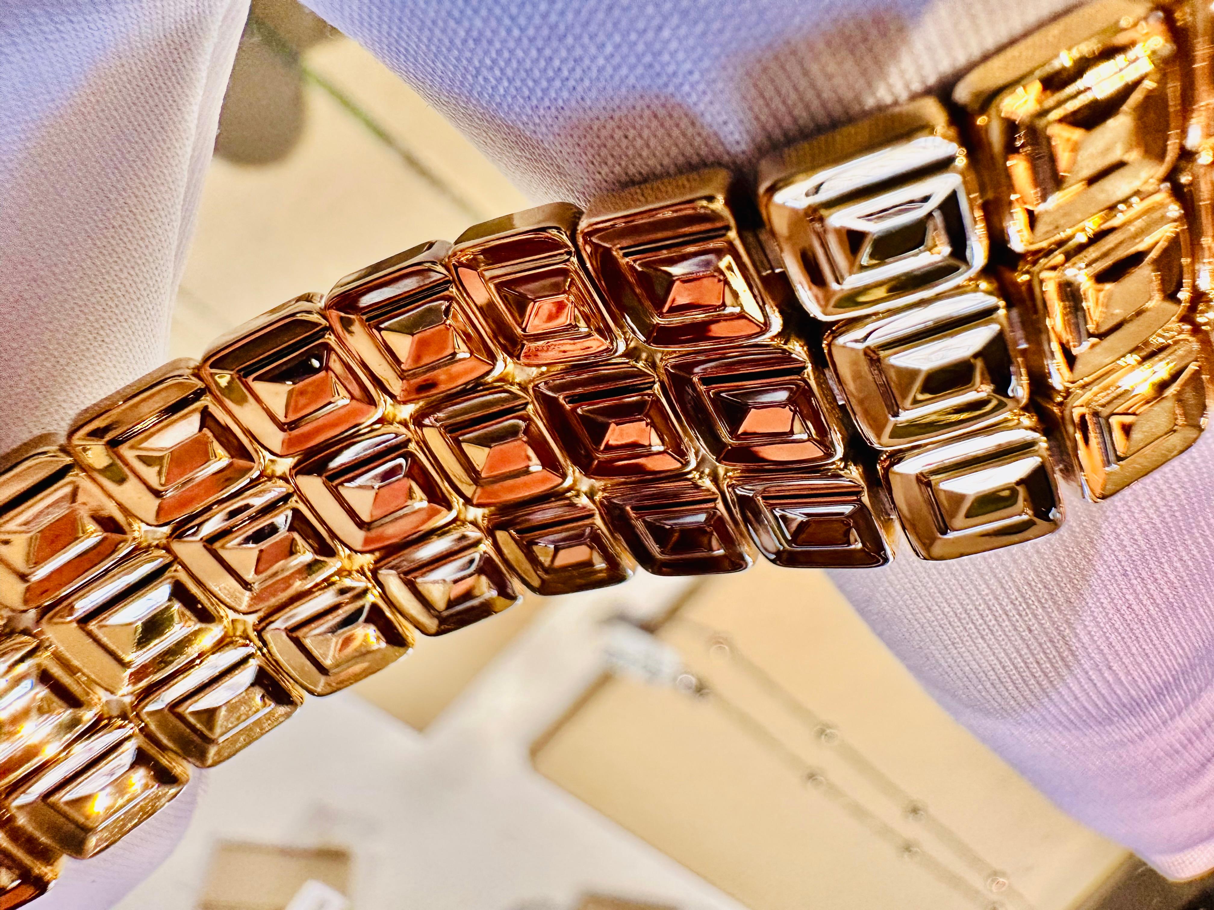 Chimento Bracelet double face en or jaune et blanc 18 ct  Unique en vente 7