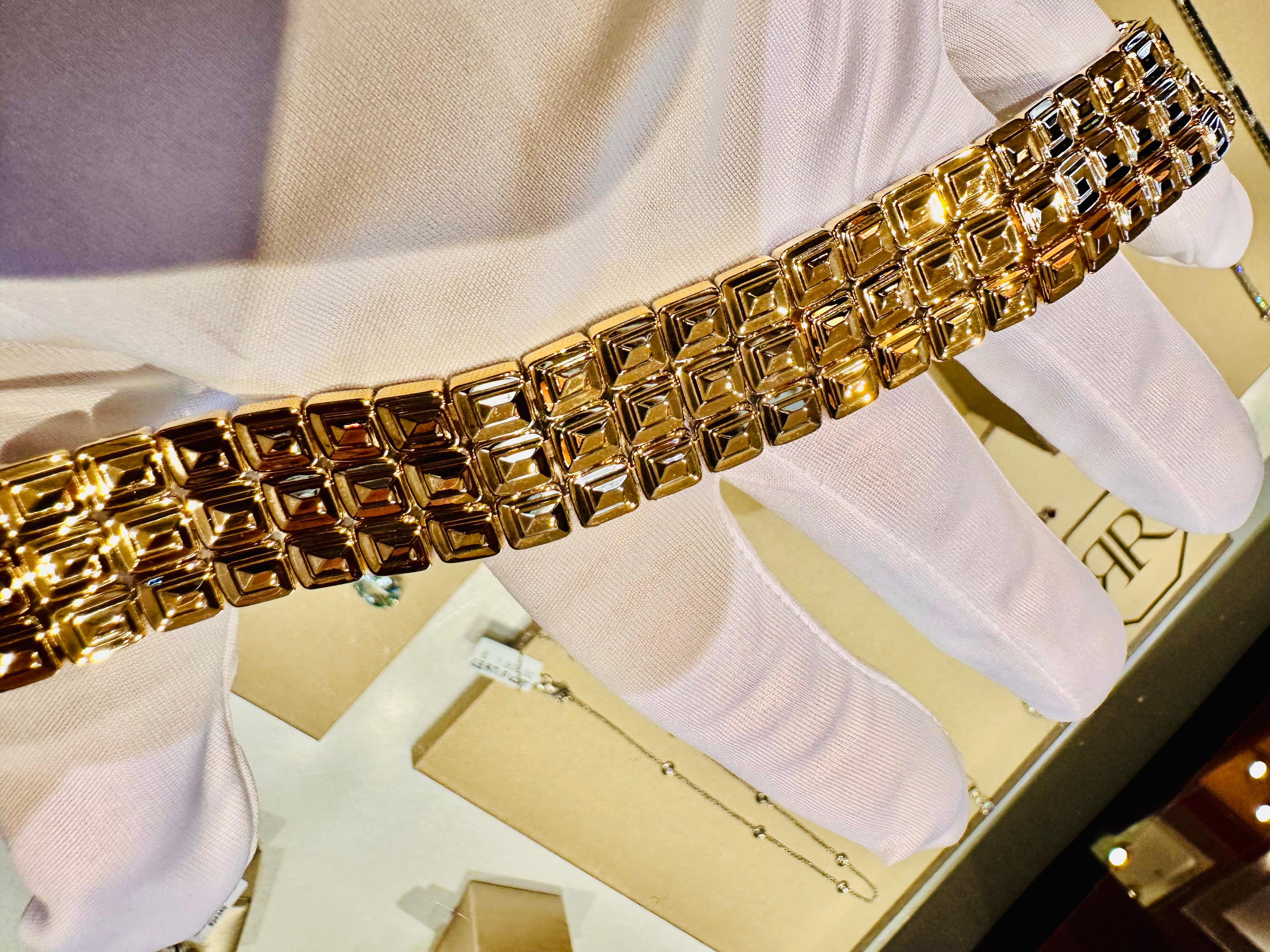 Chimento Bracelet double face en or jaune et blanc 18 ct  Unique en vente 9
