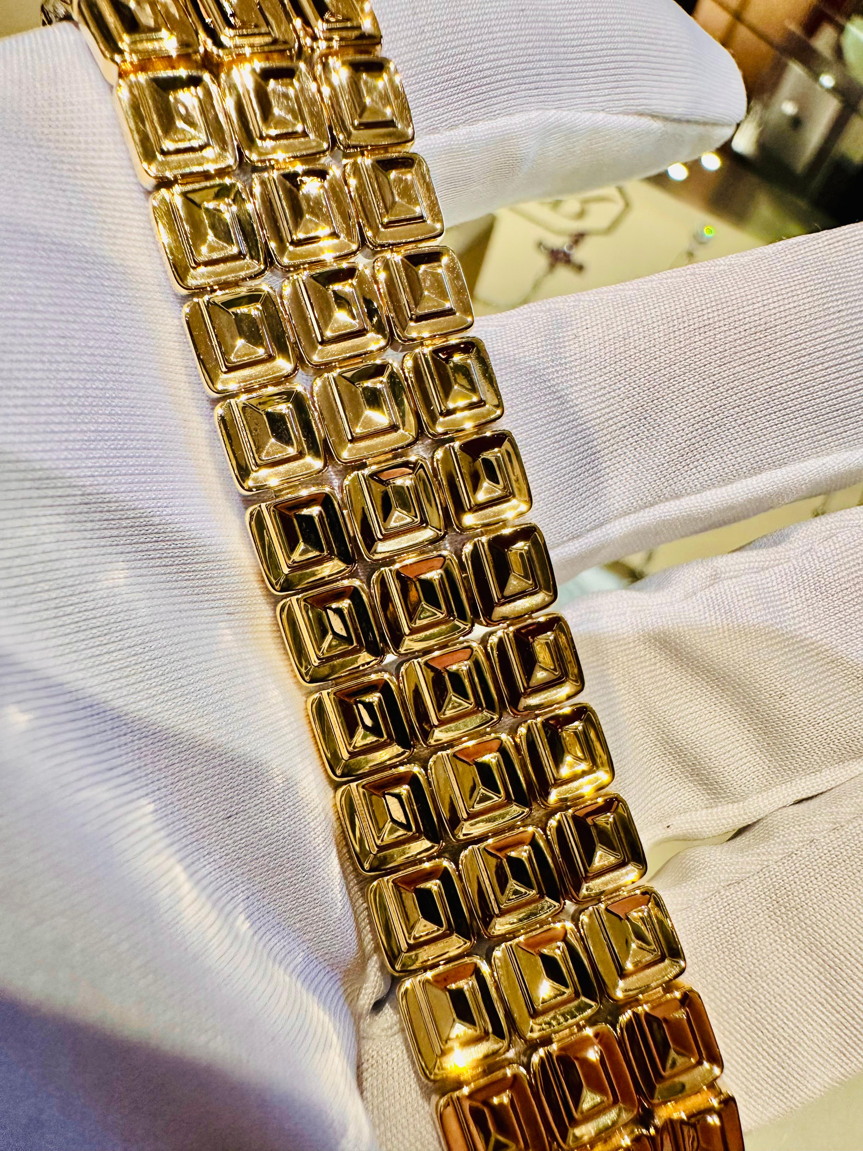 Chimento Bracelet double face en or jaune et blanc 18 ct  Unique en vente 12