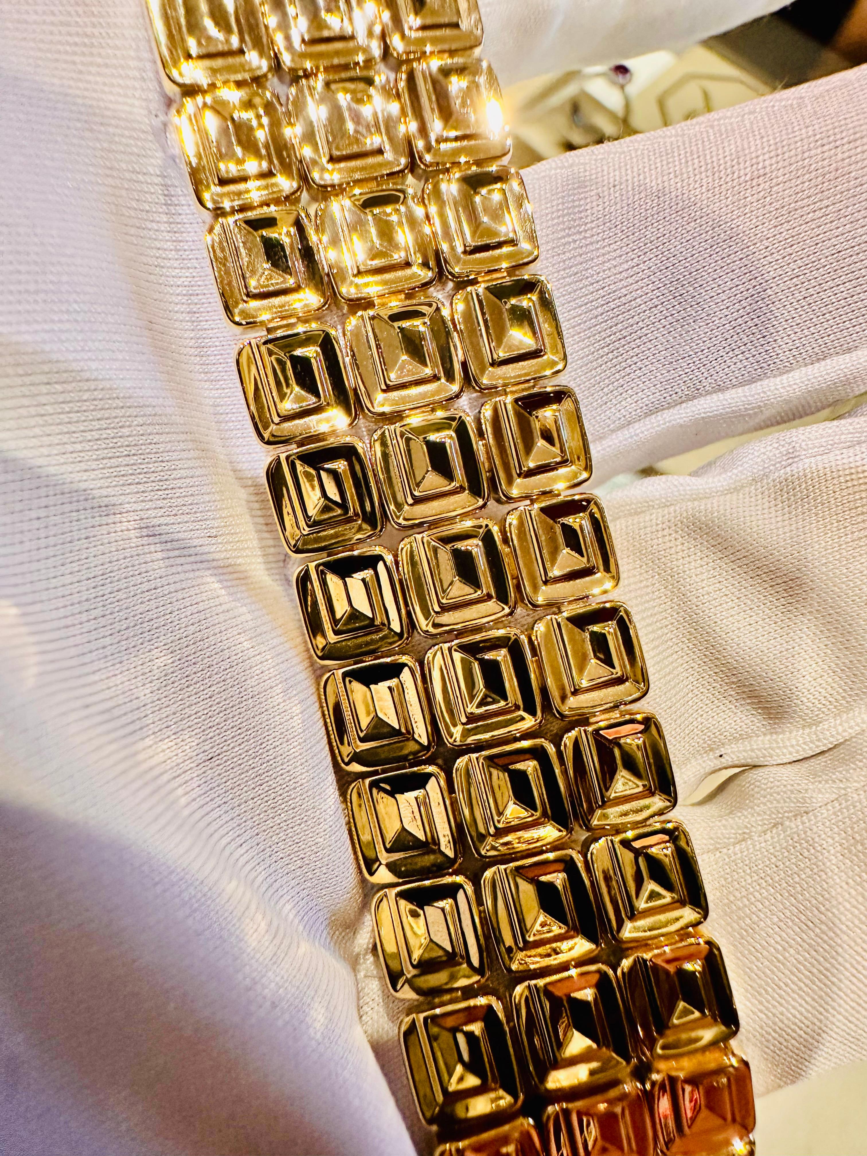Chimento Bracelet double face en or jaune et blanc 18 ct  Unique en vente 14