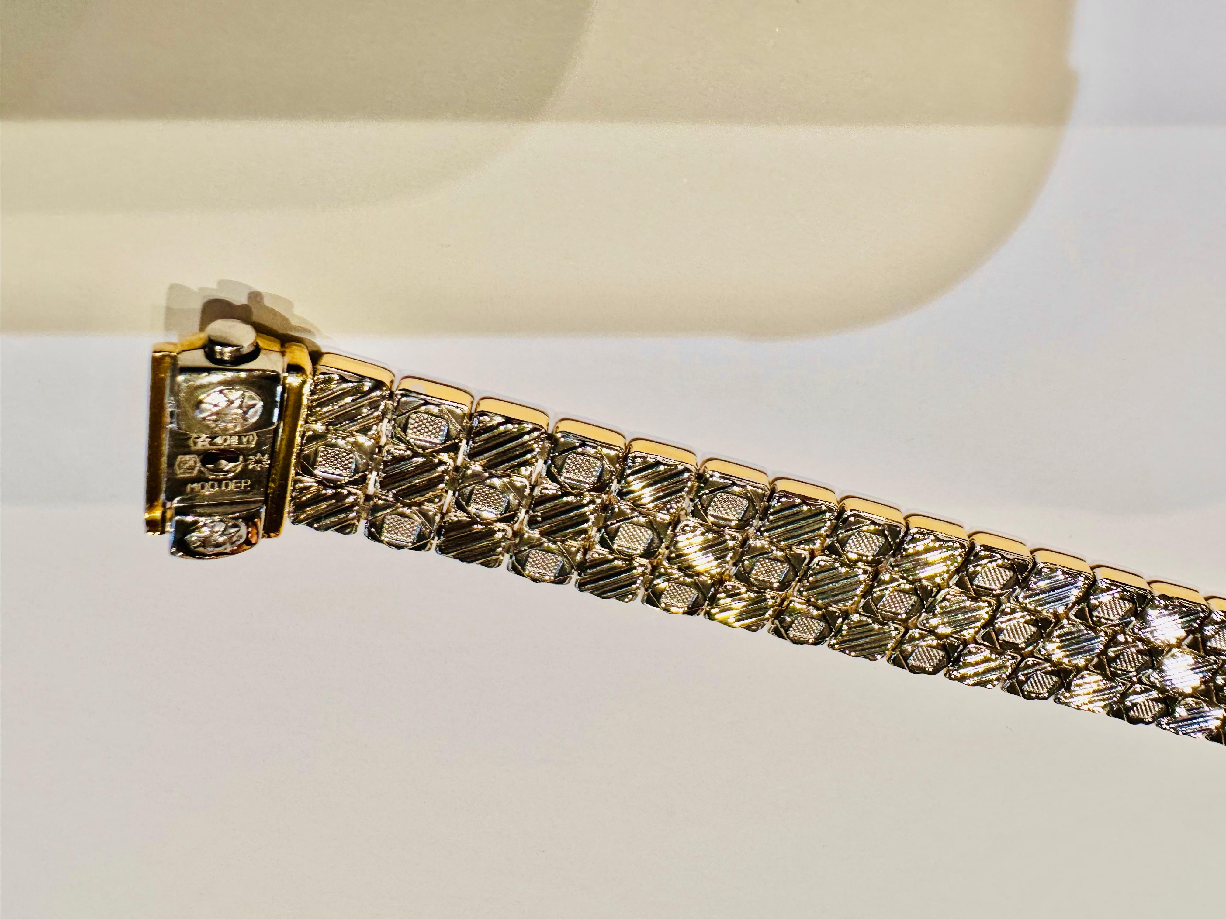 Chimento Bracelet double face en or jaune et blanc 18 ct  Unique Neuf - En vente à Guidizzolo, IT