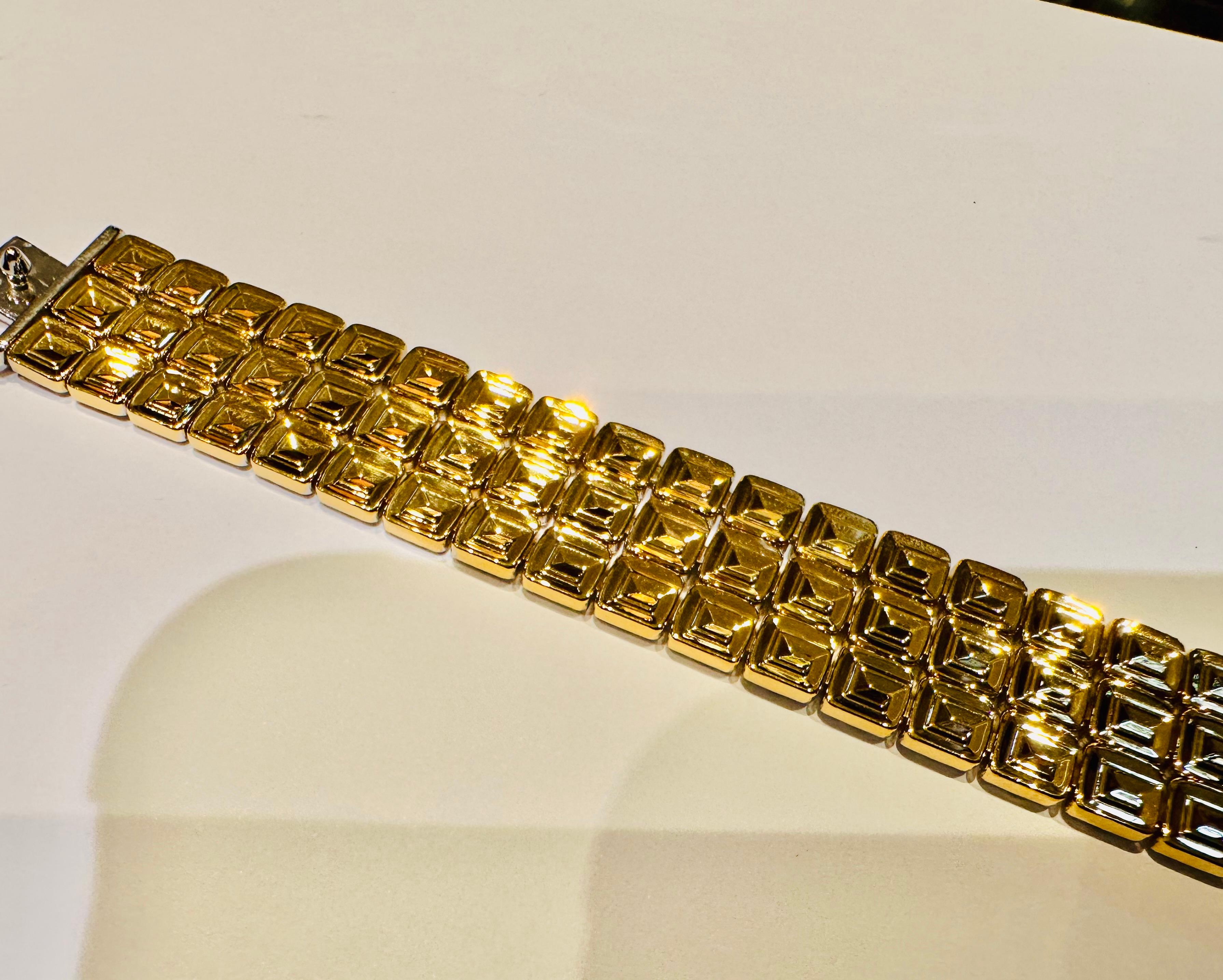 Chimento Bracelet double face en or jaune et blanc 18 ct  Unique Unisexe en vente
