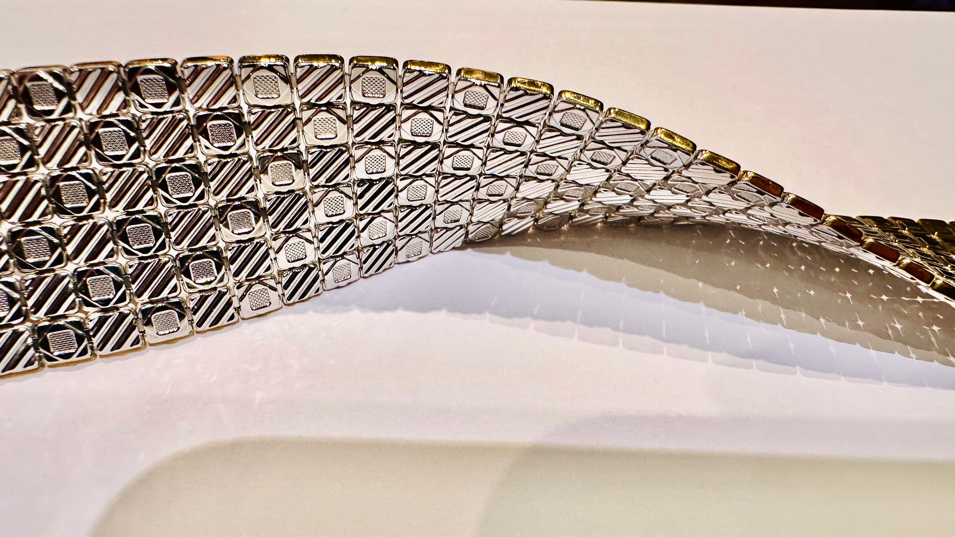 Chimento Bracelet double face en or jaune et blanc 18 ct  Unique en vente 2