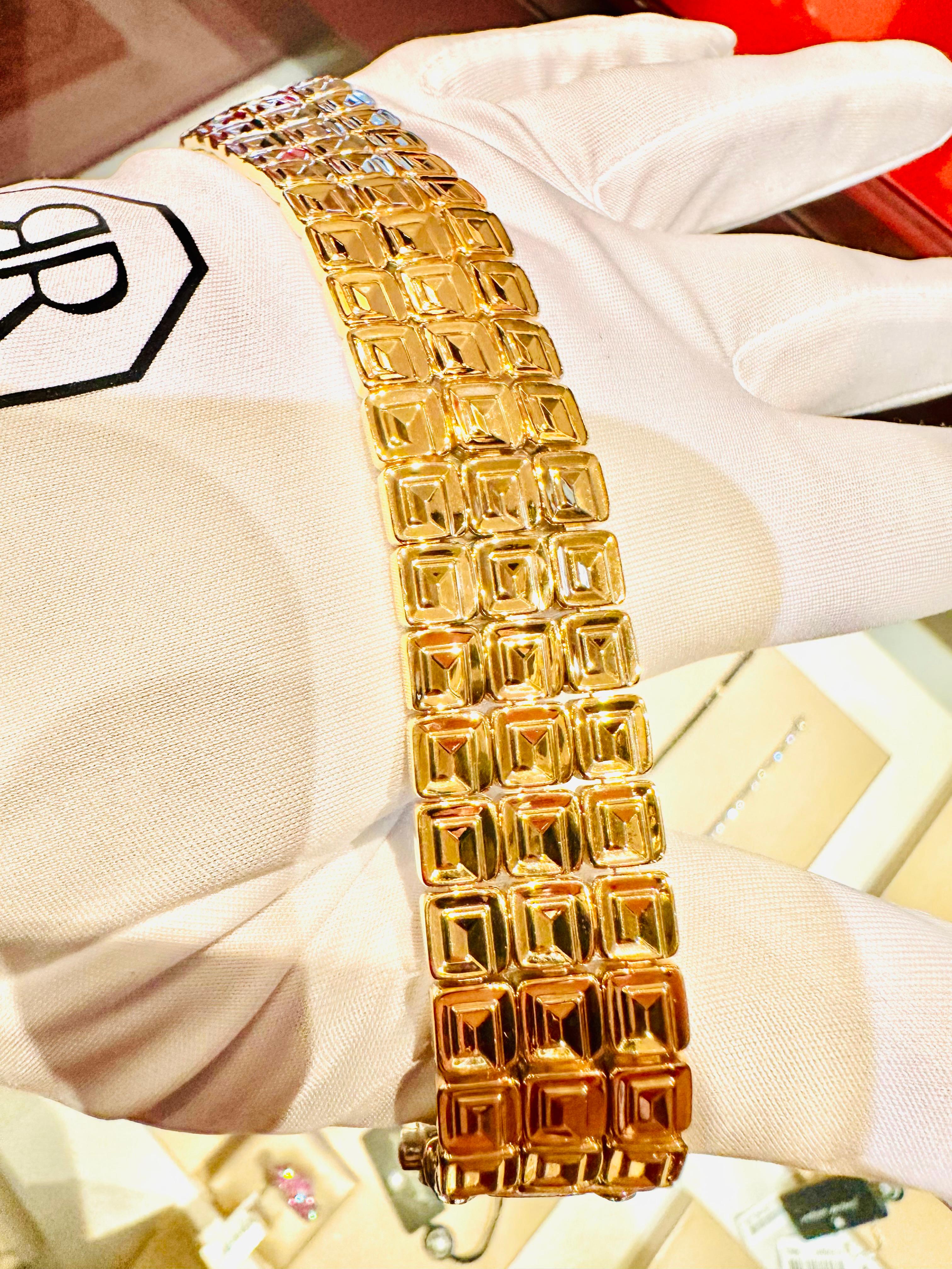 Chimento Bracelet double face en or jaune et blanc 18 ct  Unique en vente 1