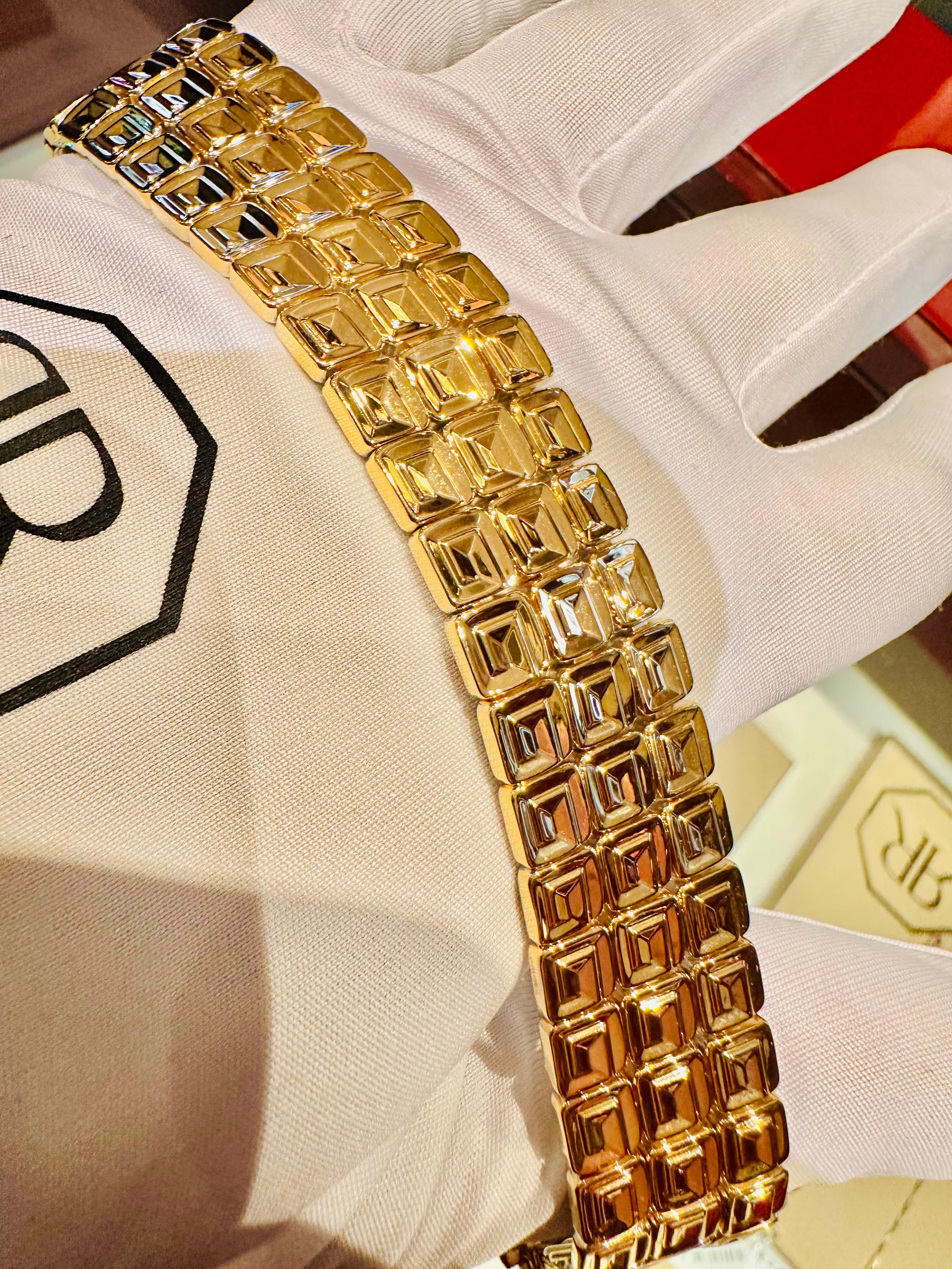 Chimento Bracelet double face en or jaune et blanc 18 ct  Unique en vente 3