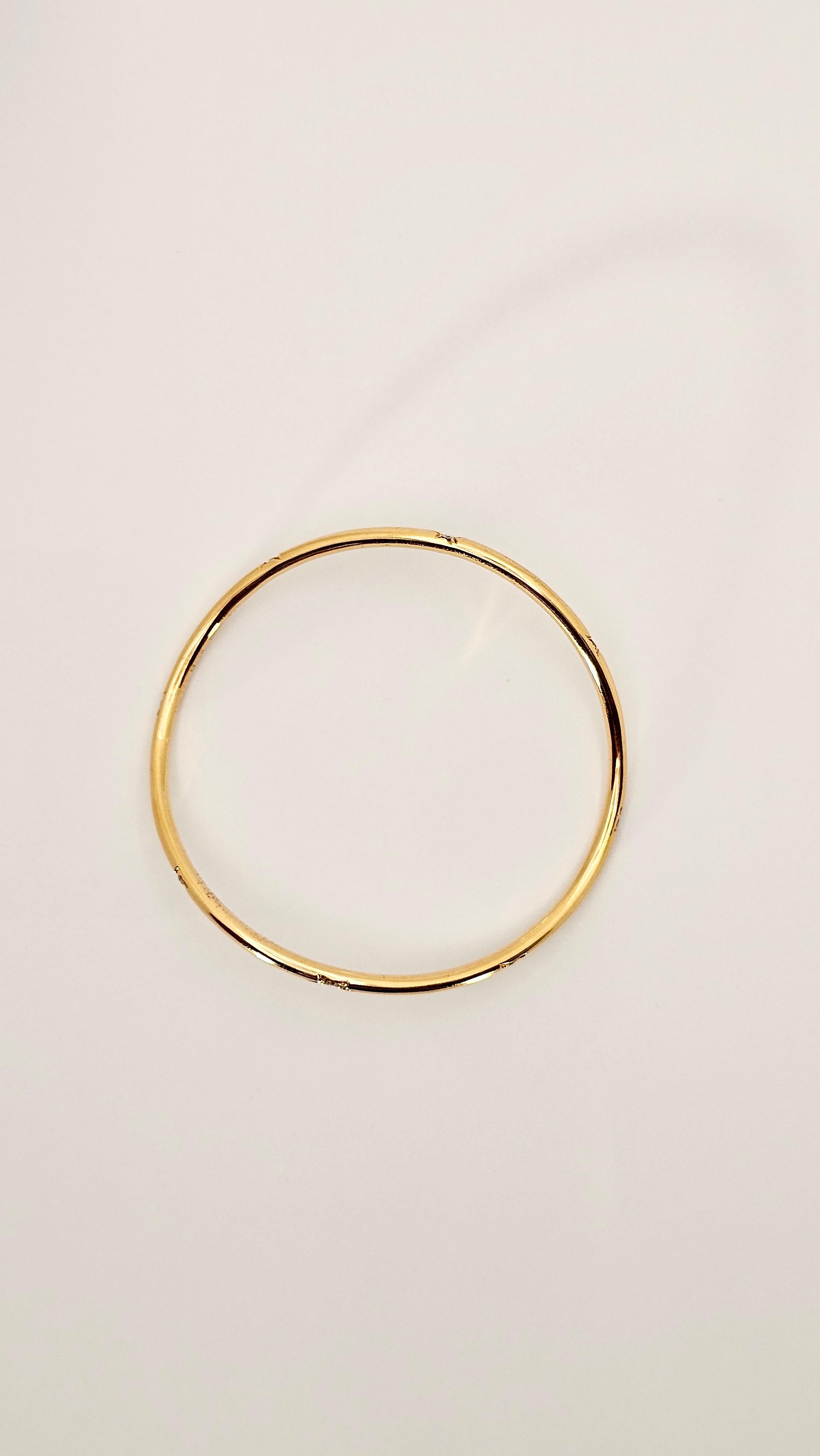 Contemporaneo Bracciale Ergonomico Massiccio in Oro Rosa 18Kt e Diamanti in vendita