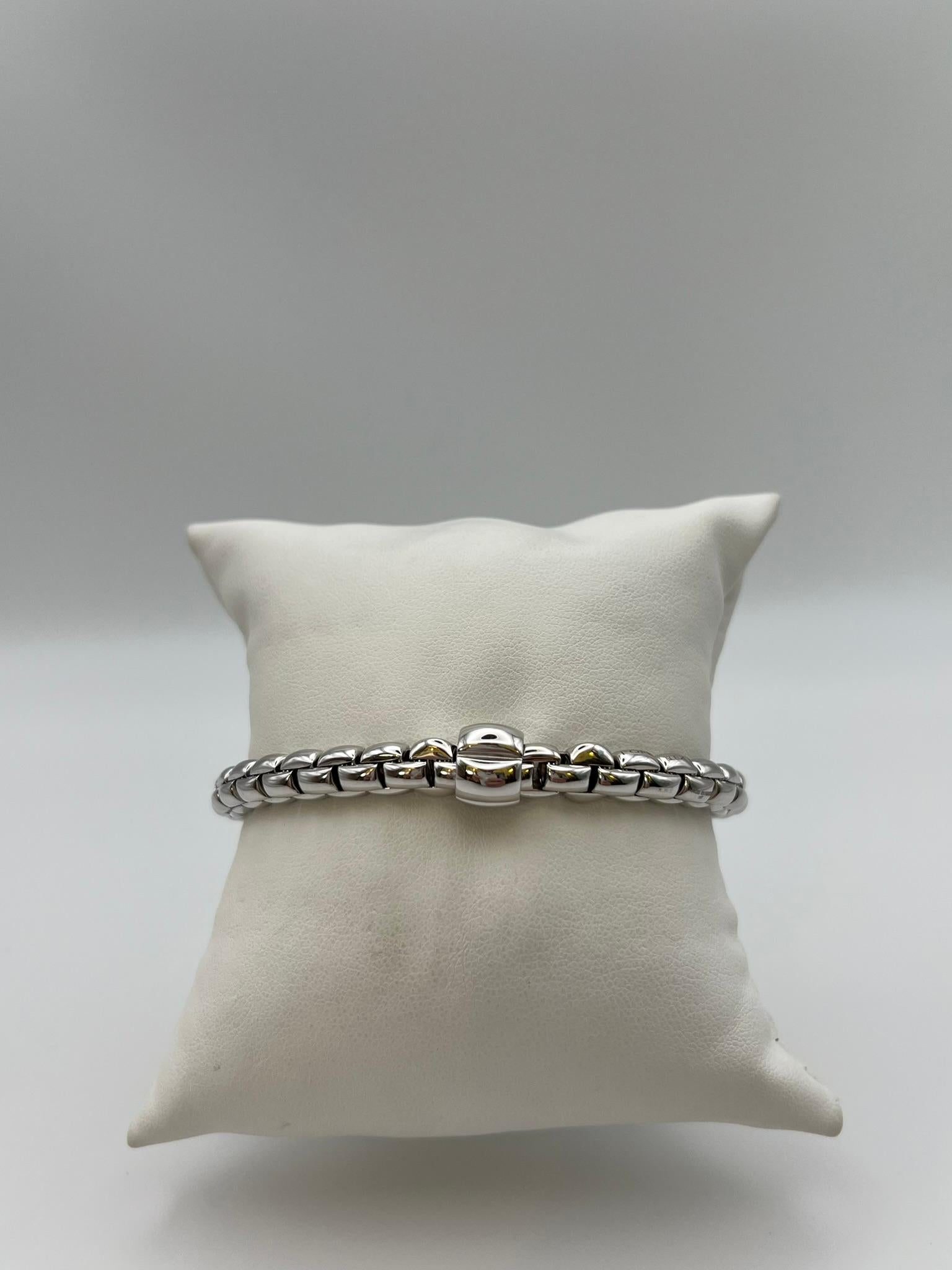 Fope Flex'it bracelet in 18 kt white gold. In New Condition For Sale In Abano Terme, IT