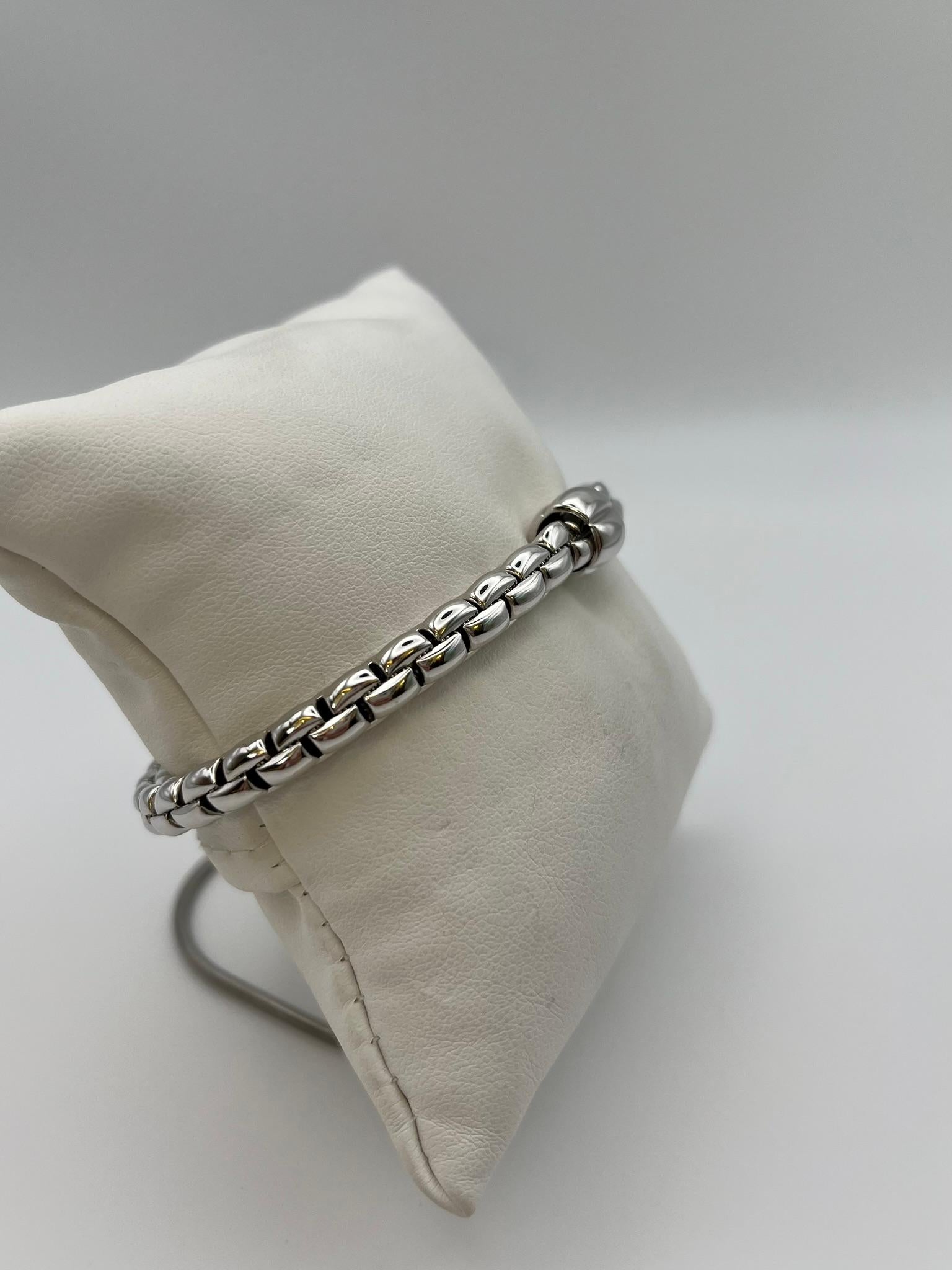 Fope Flex'it bracelet in 18 kt white gold. For Sale 1
