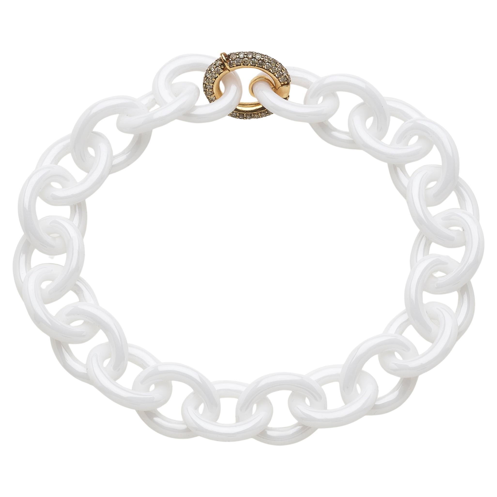 Bracciale in Ceramica Bianca - Collezione BONBON *