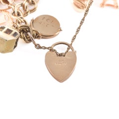 Bracelet "Charms" en or 9k avec breloques anglaises