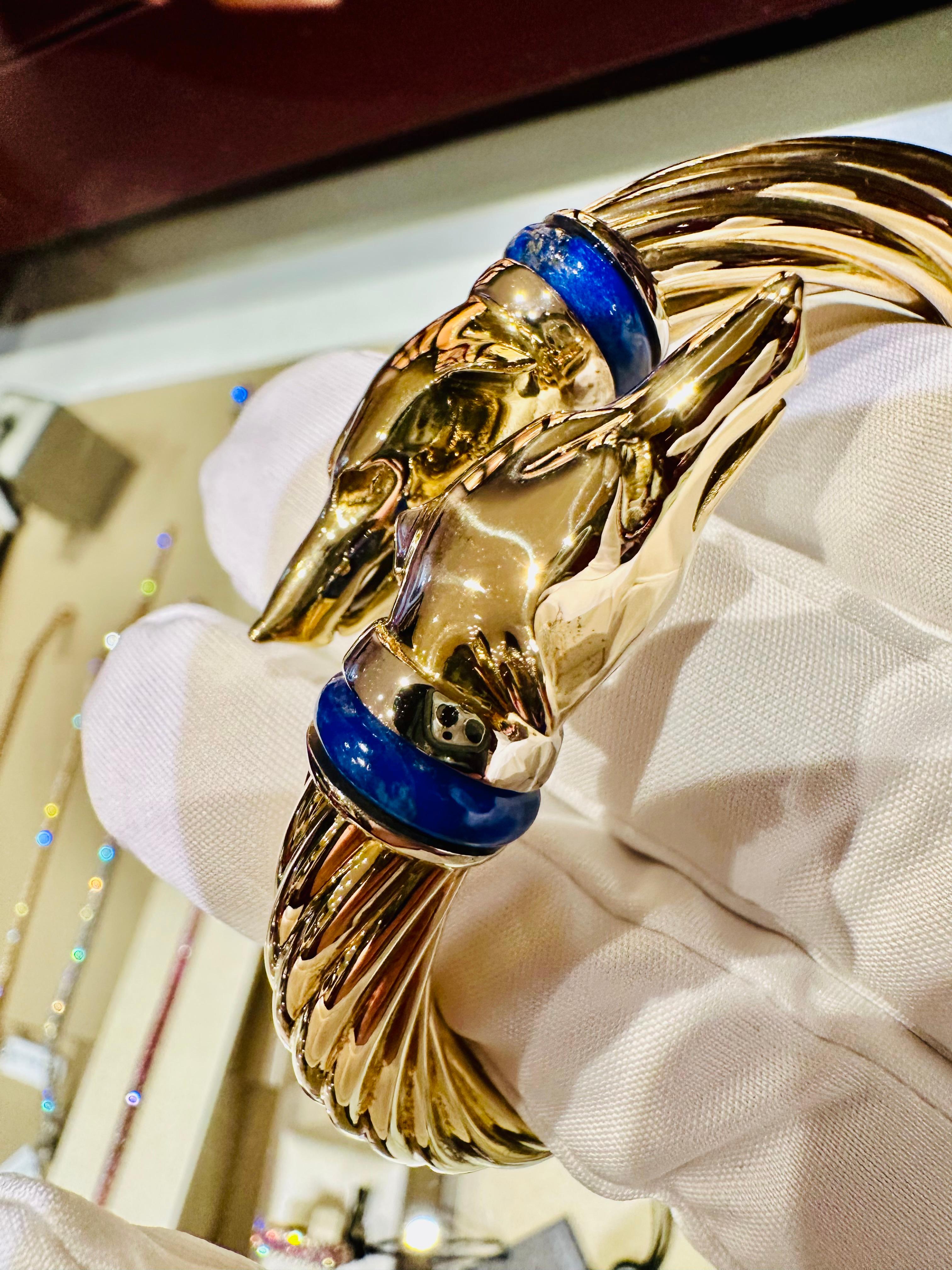 Bracciale in Oro Giallo 18 kt con Teste Levriero – Simbolo di Eleganza e Forza For Sale 7
