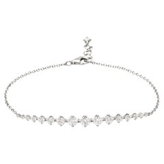 LIGHT bracelet in white gold and brilliant-cut diamonds