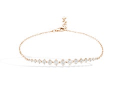 LUCE bracelet in rose gold and brilliant-cut diamonds