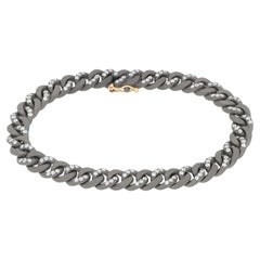 Bracciale MANO J. catena Groumette in titanio diamanti bianchi oro rosso 18kt L