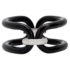 Bracciale MICHELETTO Ebano Argento Rodiato e Zirconi
