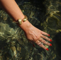 Bracciale Bold, argento 925 placcato in oro 18 kt, realizzato in Italia, Athena