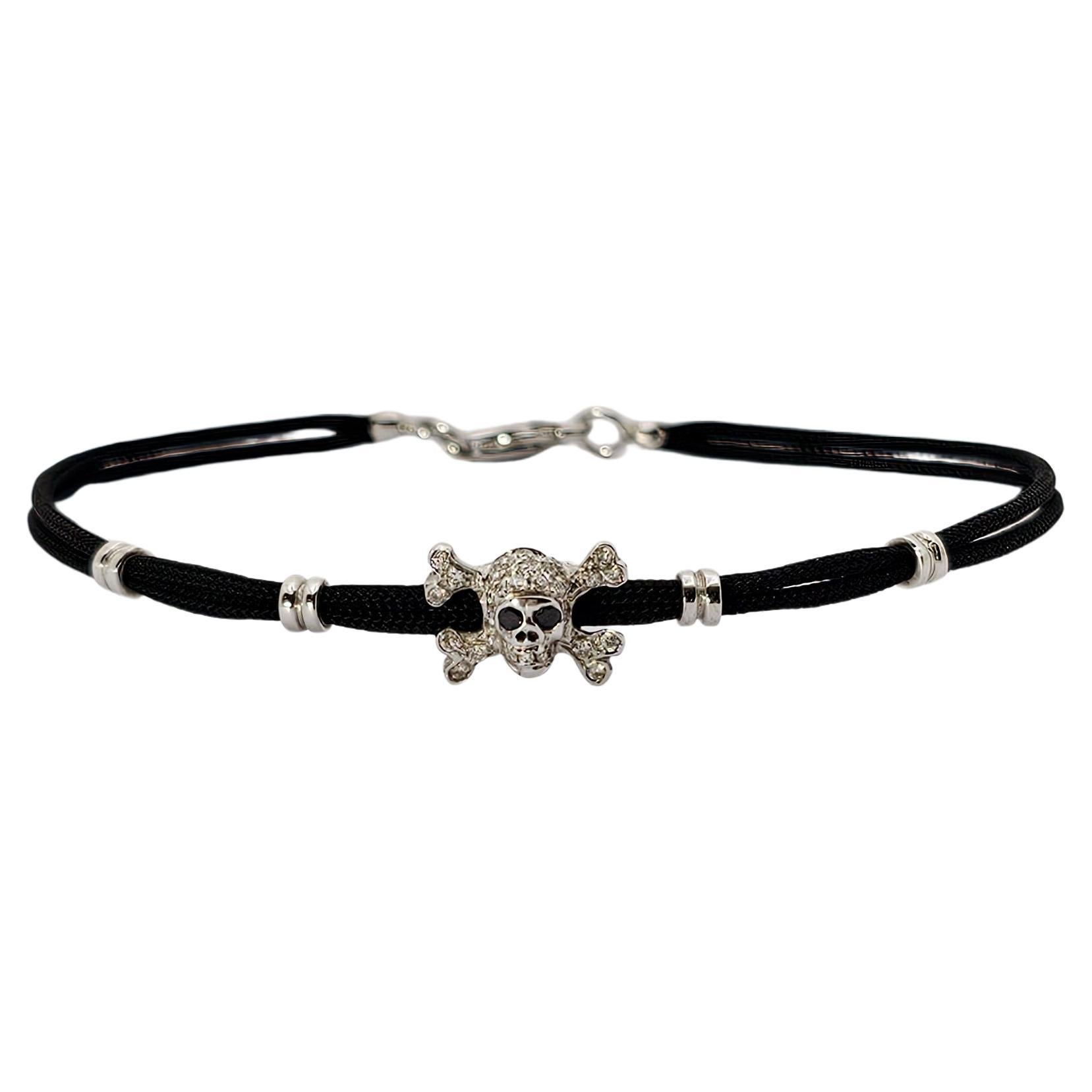 Pirate Bracelet in 18Kt White Gold and Diamonds