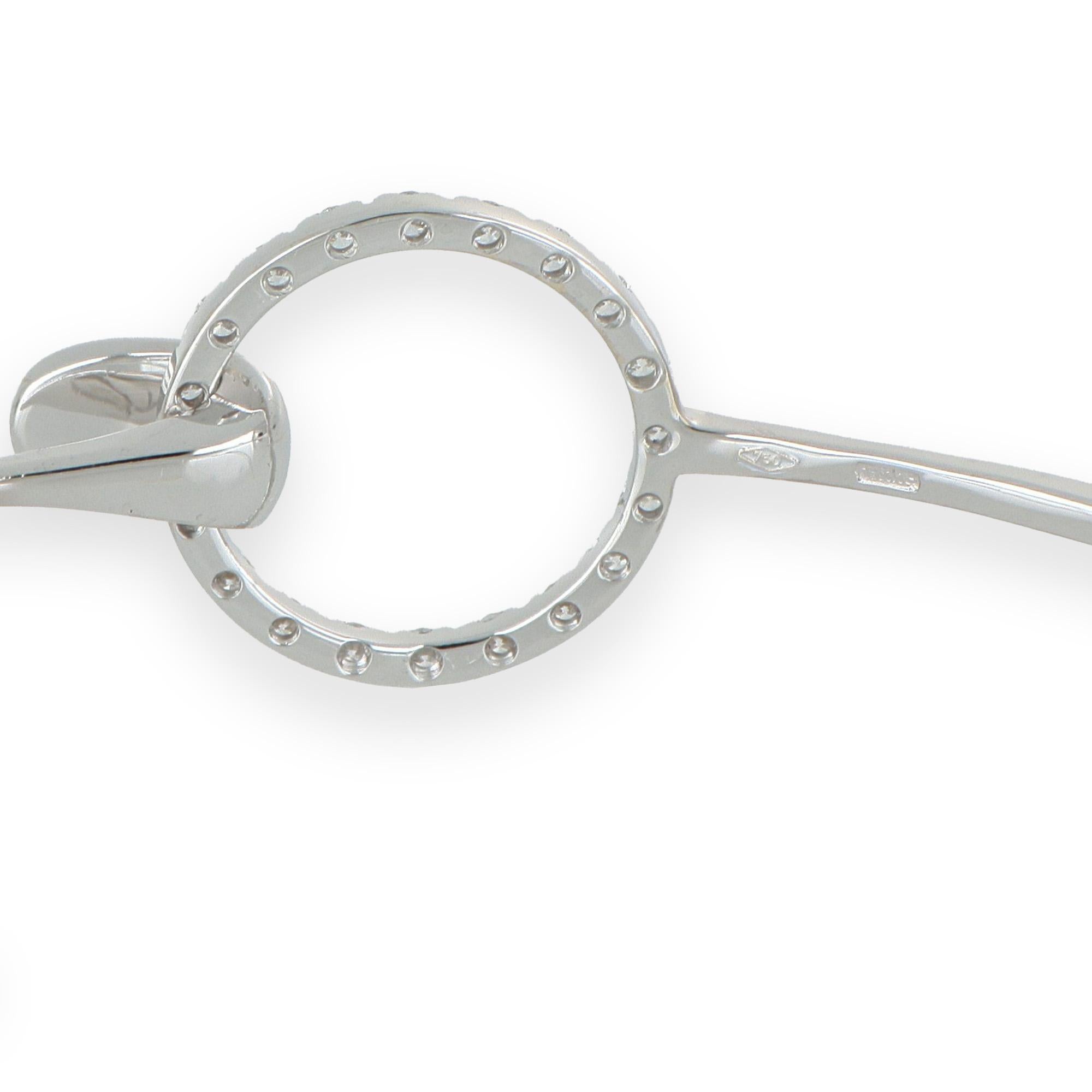 Bracciale rigido in oro 18k con pavé di diamanti – Design artigianale italiano In condizioni Nuovo in vendita a Valenza, IT