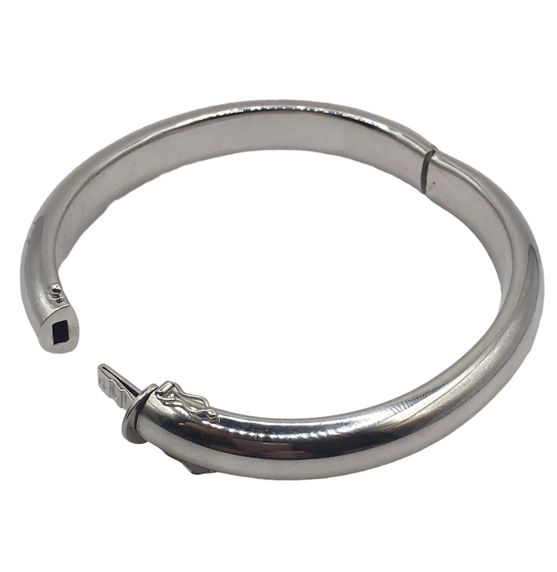 Bracciale Rigido in Oro Bianco 18kt In condizioni Nuovo in vendita a Milano, Lombardia