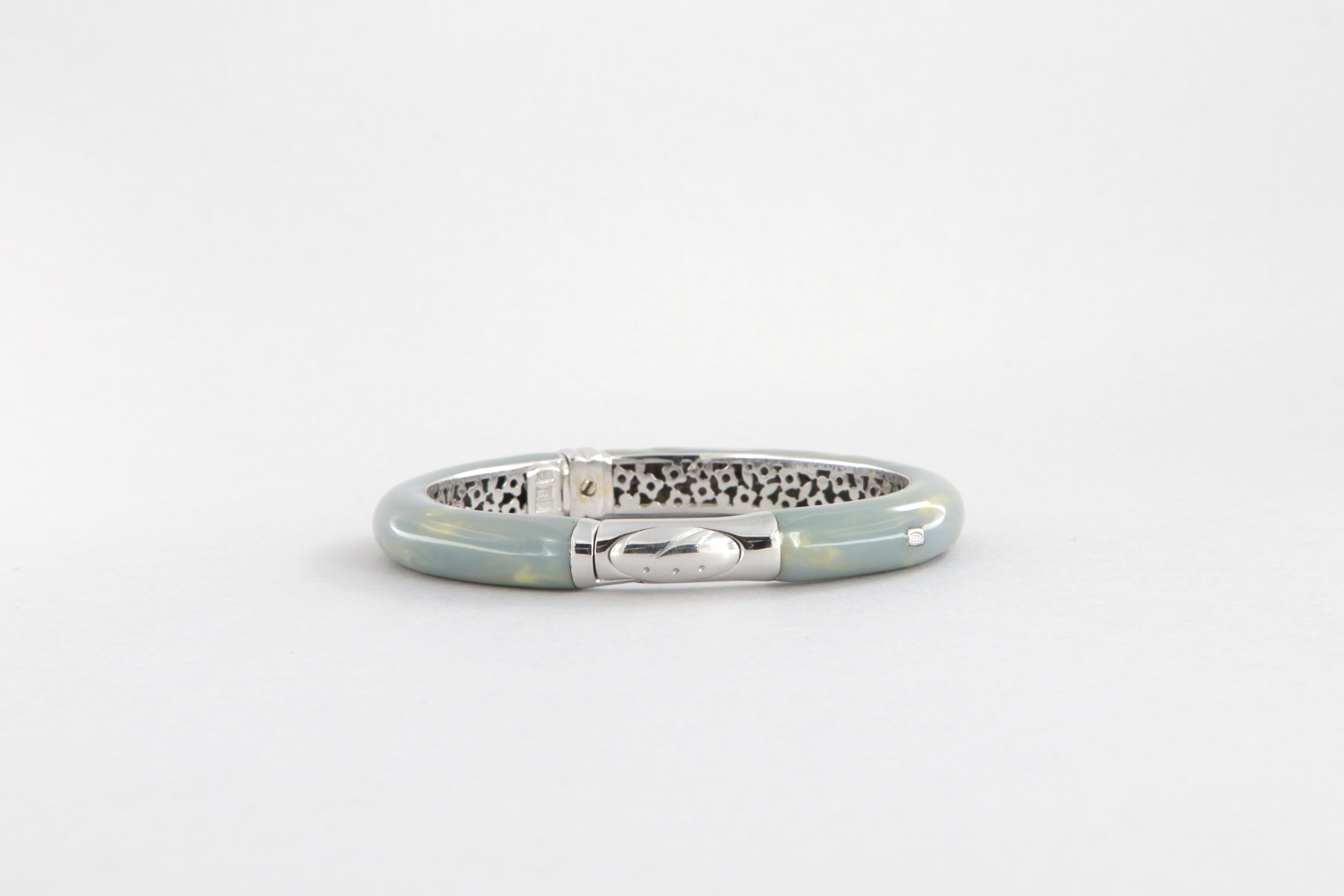 Bracciale rigido La Nouvelle Bague in oro, argento e smalto in vendita 5
