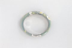 La Nouvelle Bague rigid bracelet in gold, silver and enamel