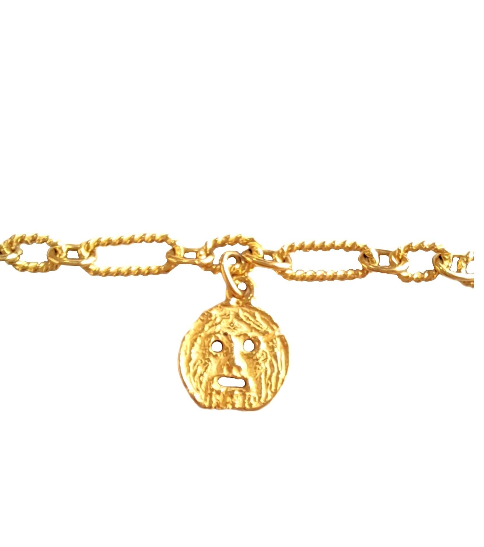 Artisan Bracelet Sacchi avec monuments miniatures de Rome en or 18 carats en vente