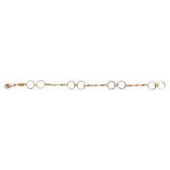 Pulsera Sacchi de oro amarillo satinado  18kt