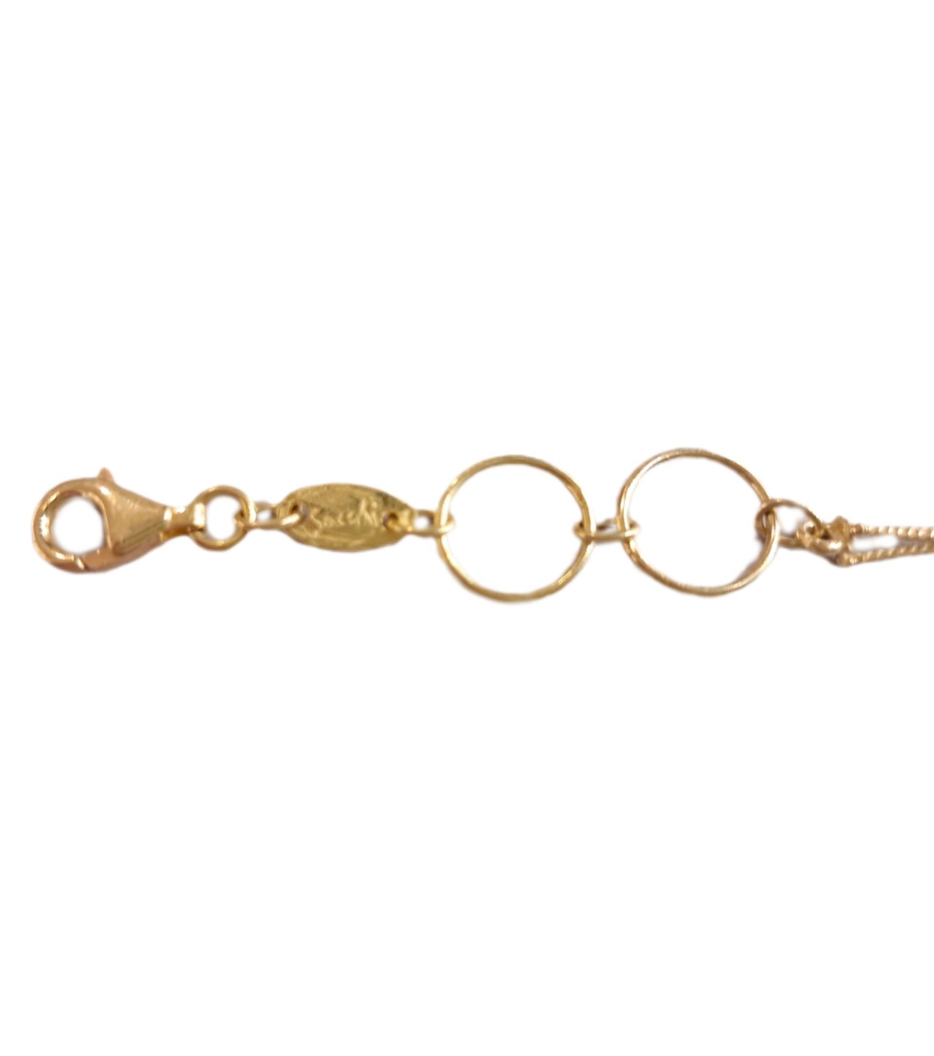 Contemporain Bracelet Sacchi en or jaune satiné  18kt en vente