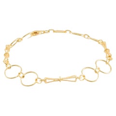 Sacks Bracelet in Satin Yellow Gold  18kt