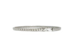 18 kt White Gold Tennis Bracelet with 2.00 Carat F Diamonds