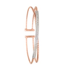 Rose Gold and Diamond Torchon Bracelet - Torchon Collection *