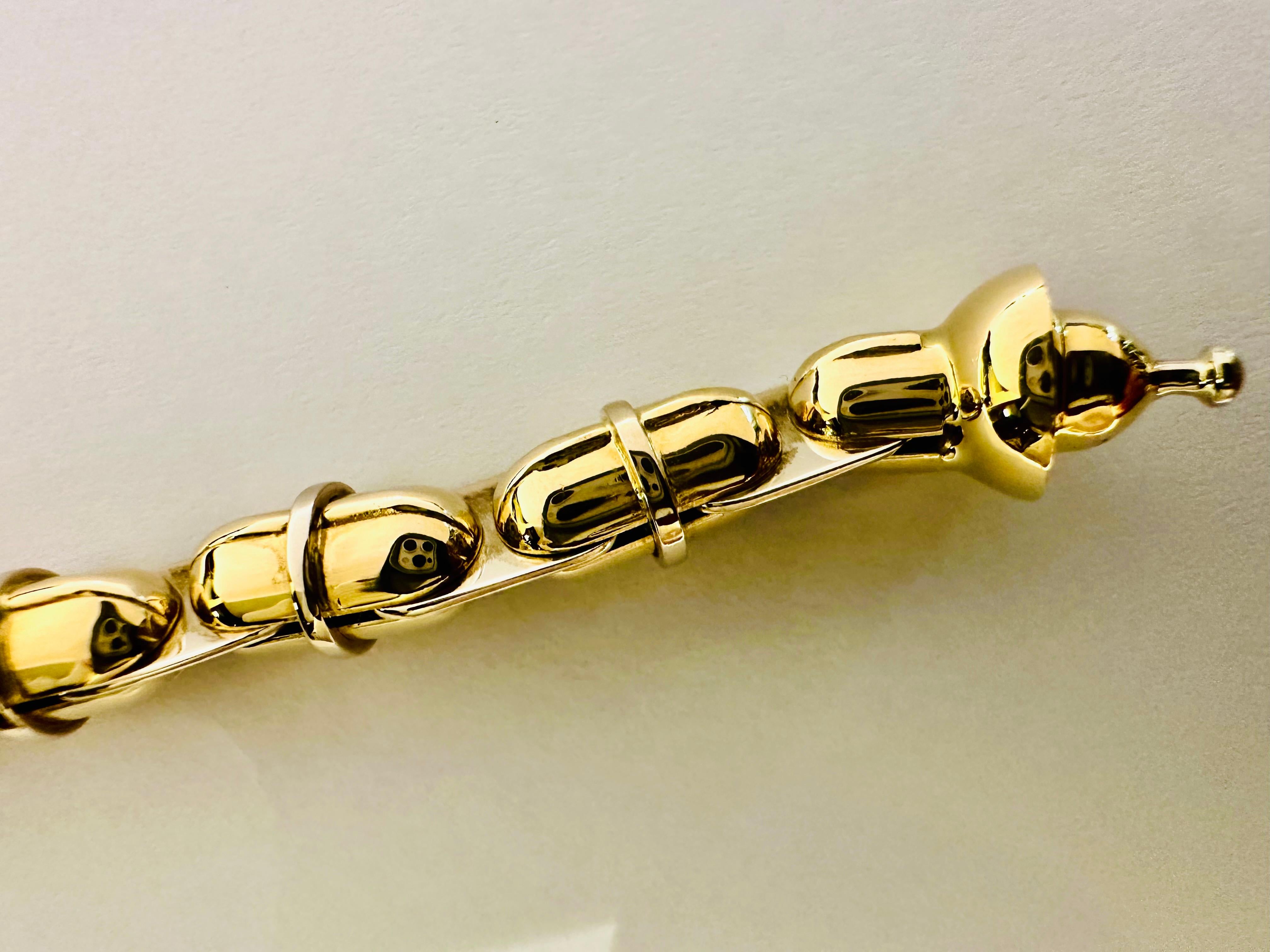 Bracciale Uomo Barakà in Oro Giallo e Bianco 18kt – Potenza ed Eleganza For Sale 1
