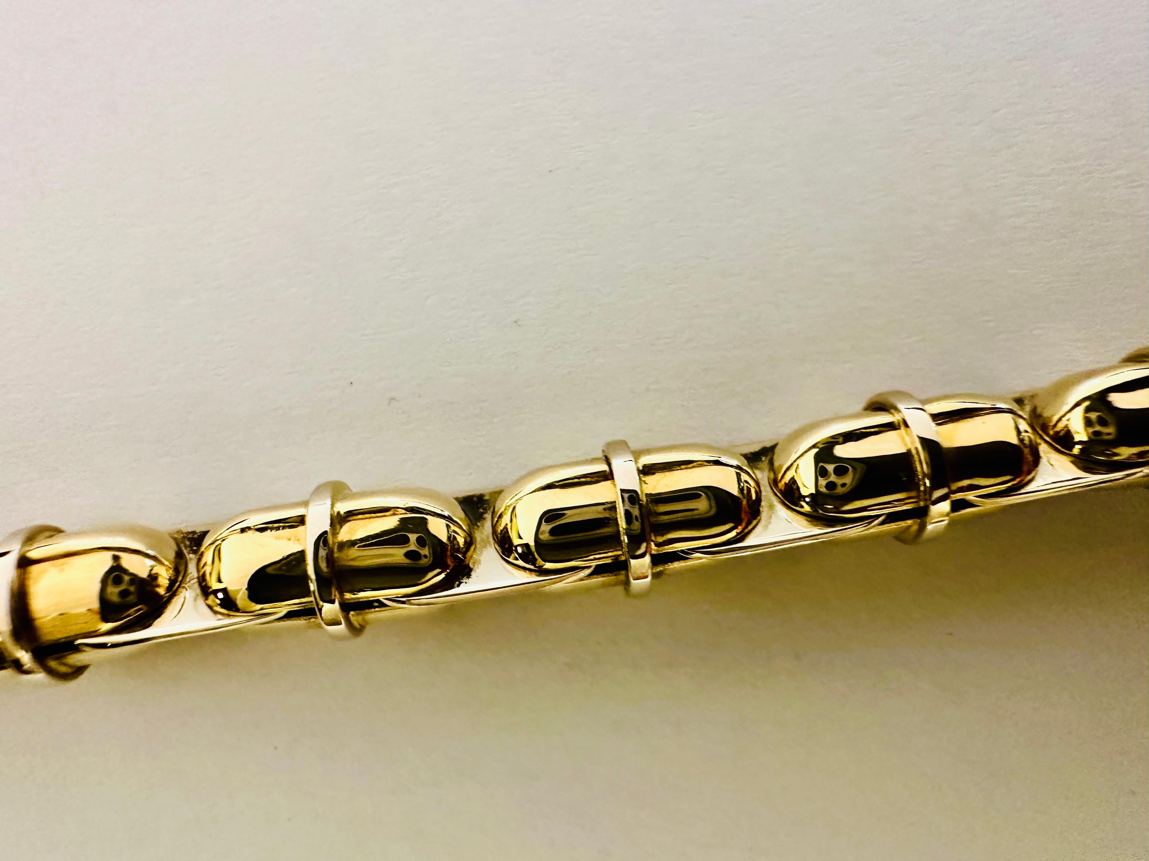 Bracciale Uomo Barakà in Oro Giallo e Bianco 18kt – Potenza ed Eleganza For Sale 2