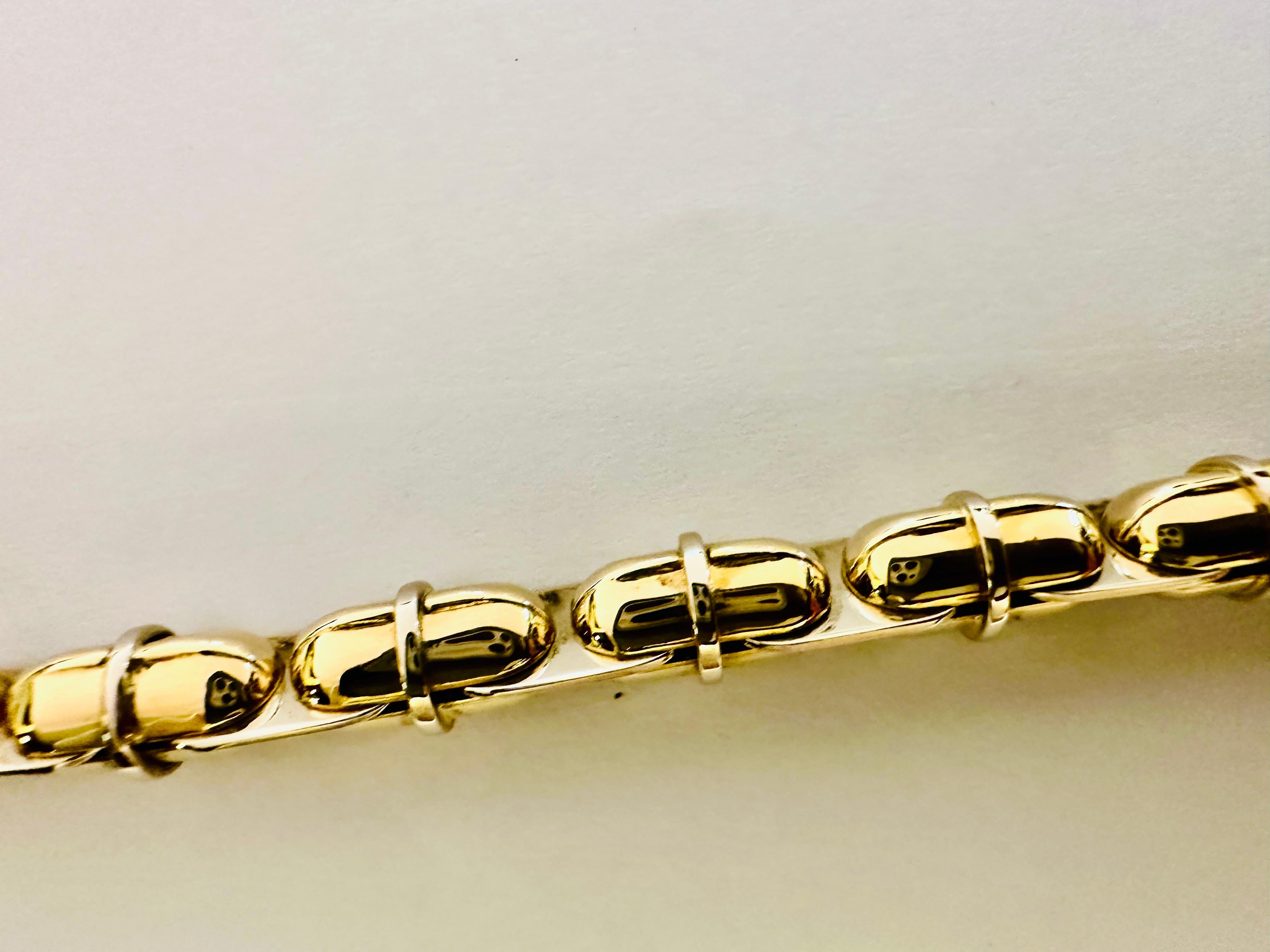 Bracciale Uomo Barakà in Oro Giallo e Bianco 18kt – Potenza ed Eleganza For Sale 3