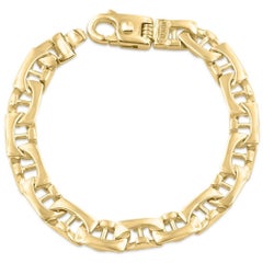 Braccio 14k Yellow Gold Men's Link Bracelet 41.1 Grams