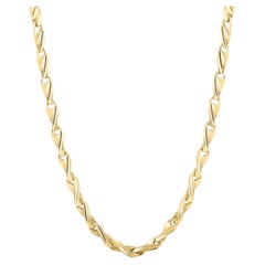 Braccio Collier à chaîne en or jaune massif 14 carats pour homme 50.9 grammes