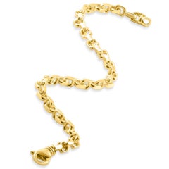 Braccio Solid 14k Yellow Gold Men's Link Bracelet 27 Grams
