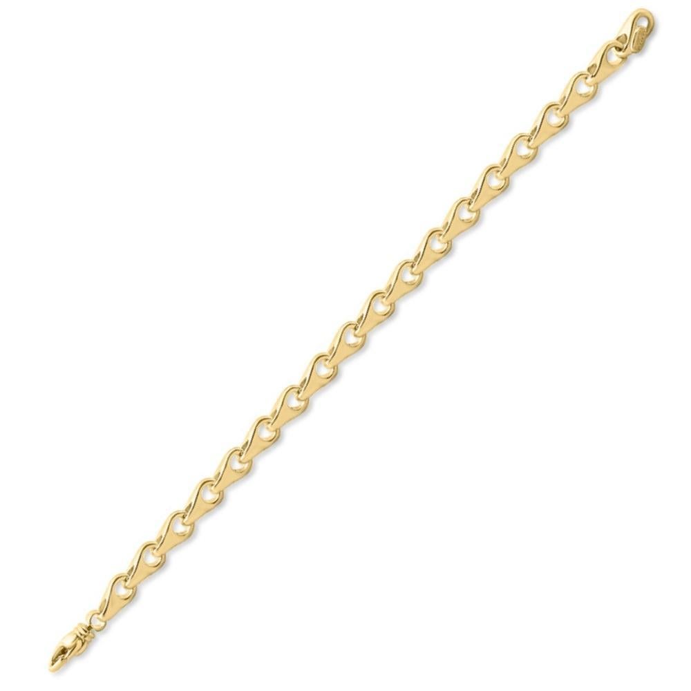 solid gold mens bracelet