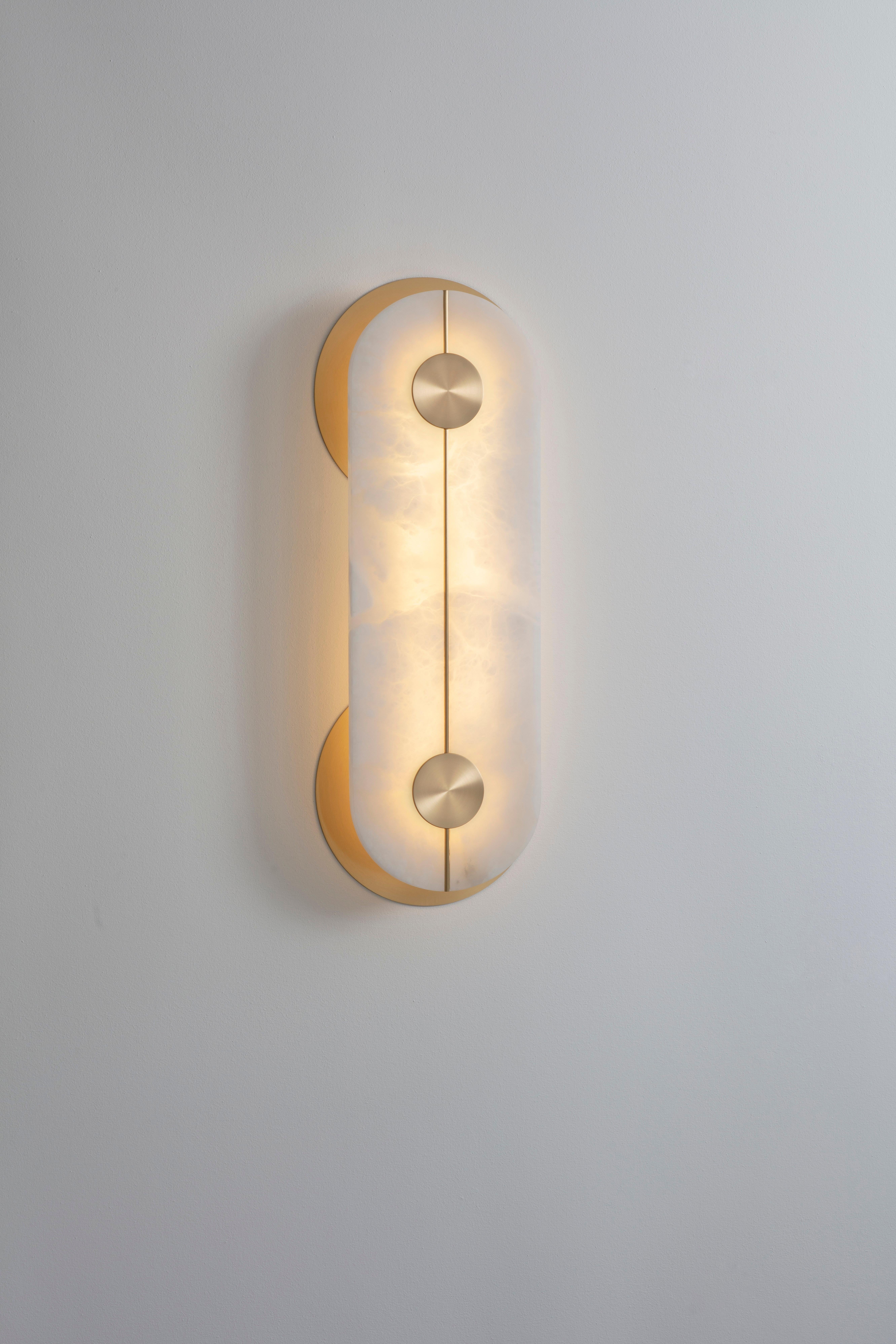 Brace wall light large by Bert Frank
Dimensions: 64 x 24 x 6.7 cm
Materials: Brass 

Available in: Nickel

All our lamps can be wired according to each country. If sold to the USA it will be wired for the USA for instance.

Machined almost