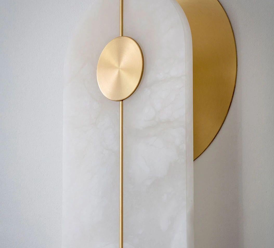 Modern Brace Wall Light Nickel Small by Bert Frank