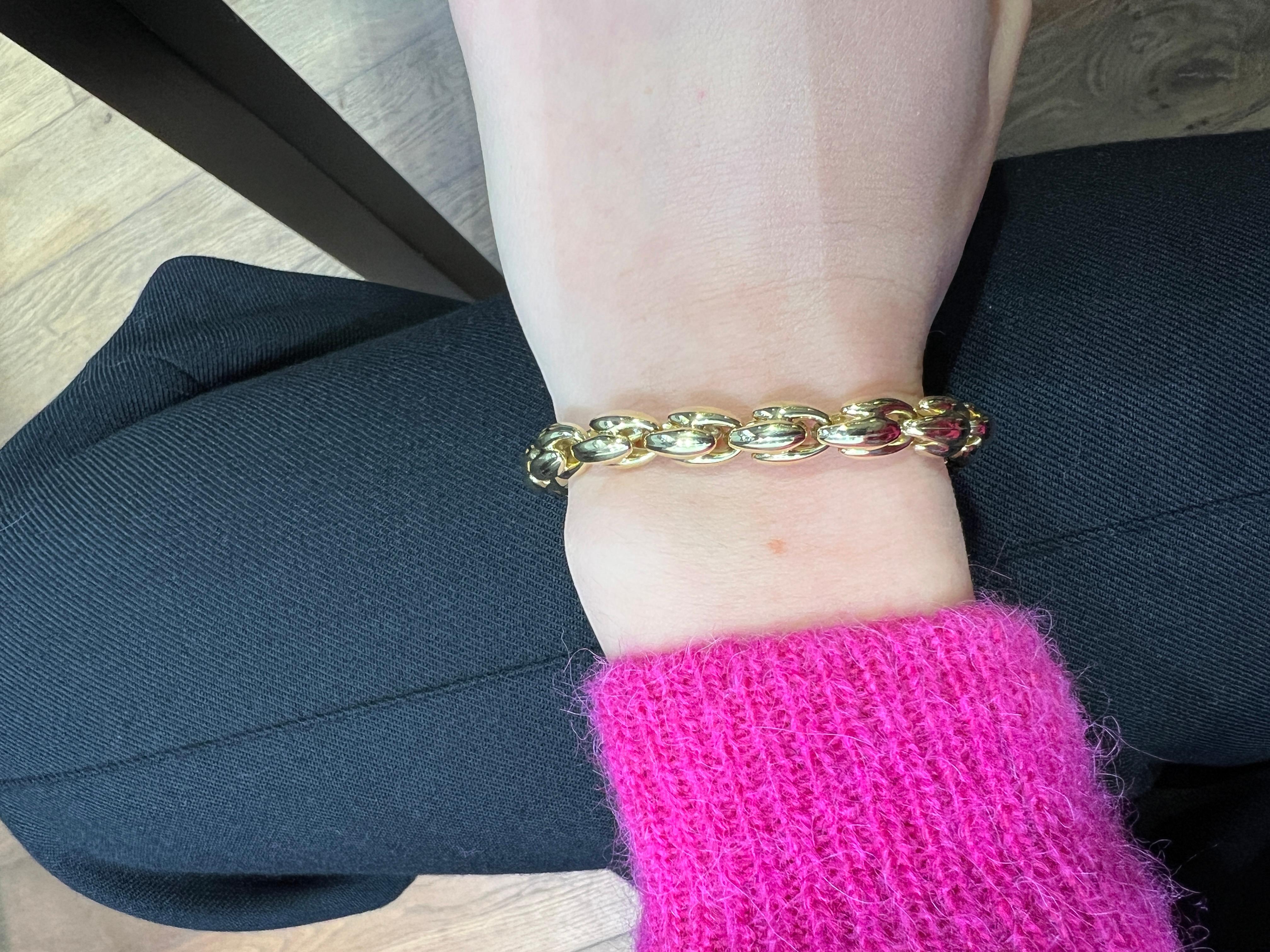 Women's Bracelet 0, 03 Diamonds Yellow Gold 18 Carats