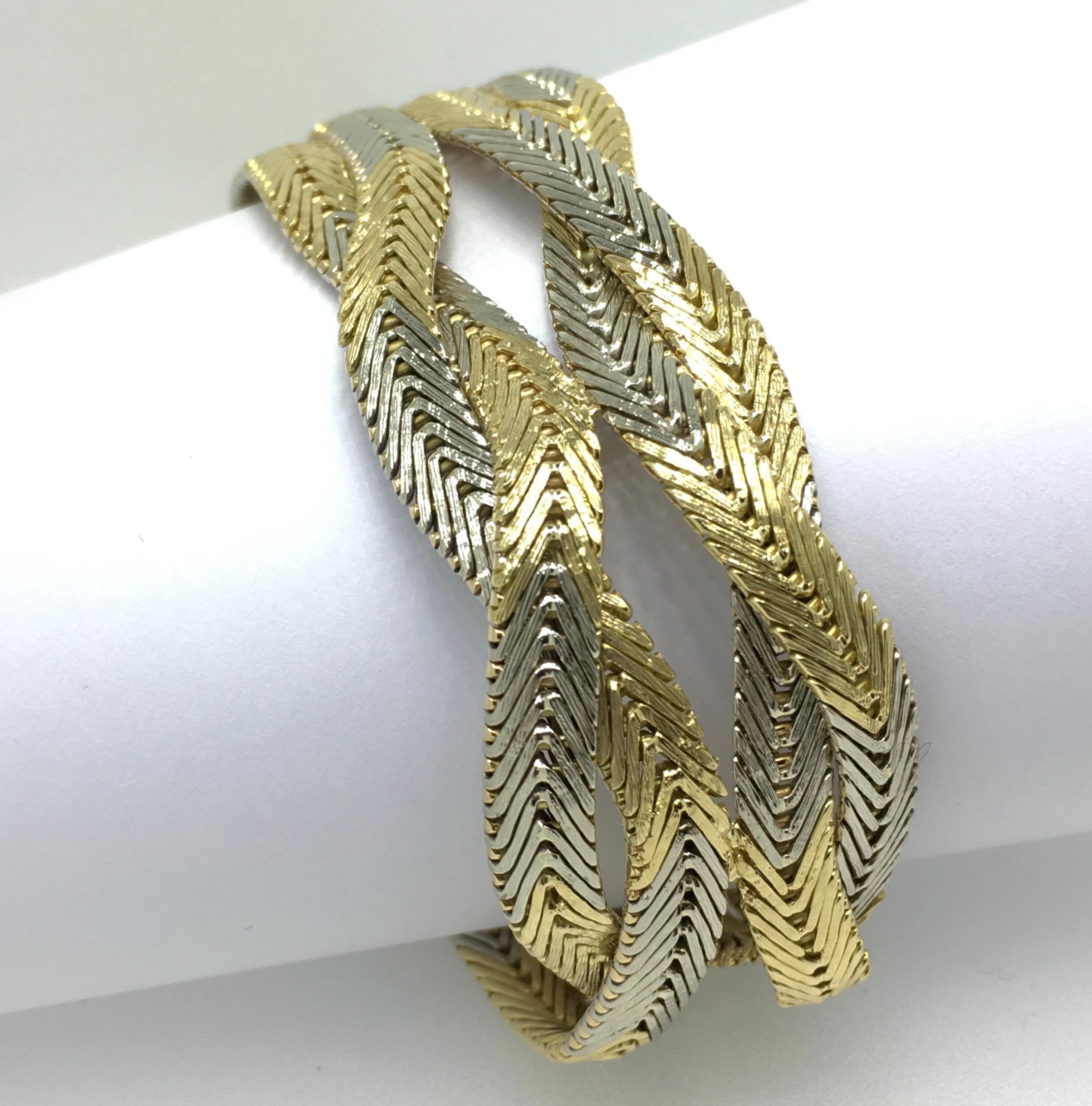 Bracelet, 18 Carat Gold, Italian Design, 1970 In Good Condition For Sale In EL Waalre, NL