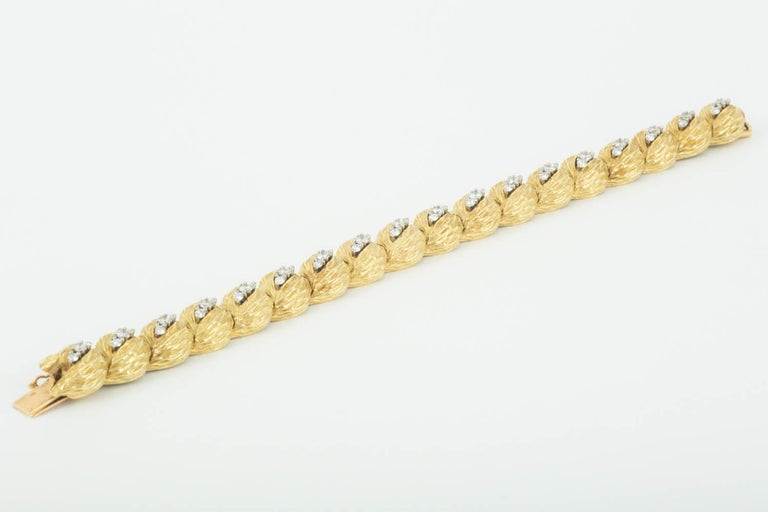 Georland of Paris Bracelet in 18 Karat Gold and Diamond, French circa ...