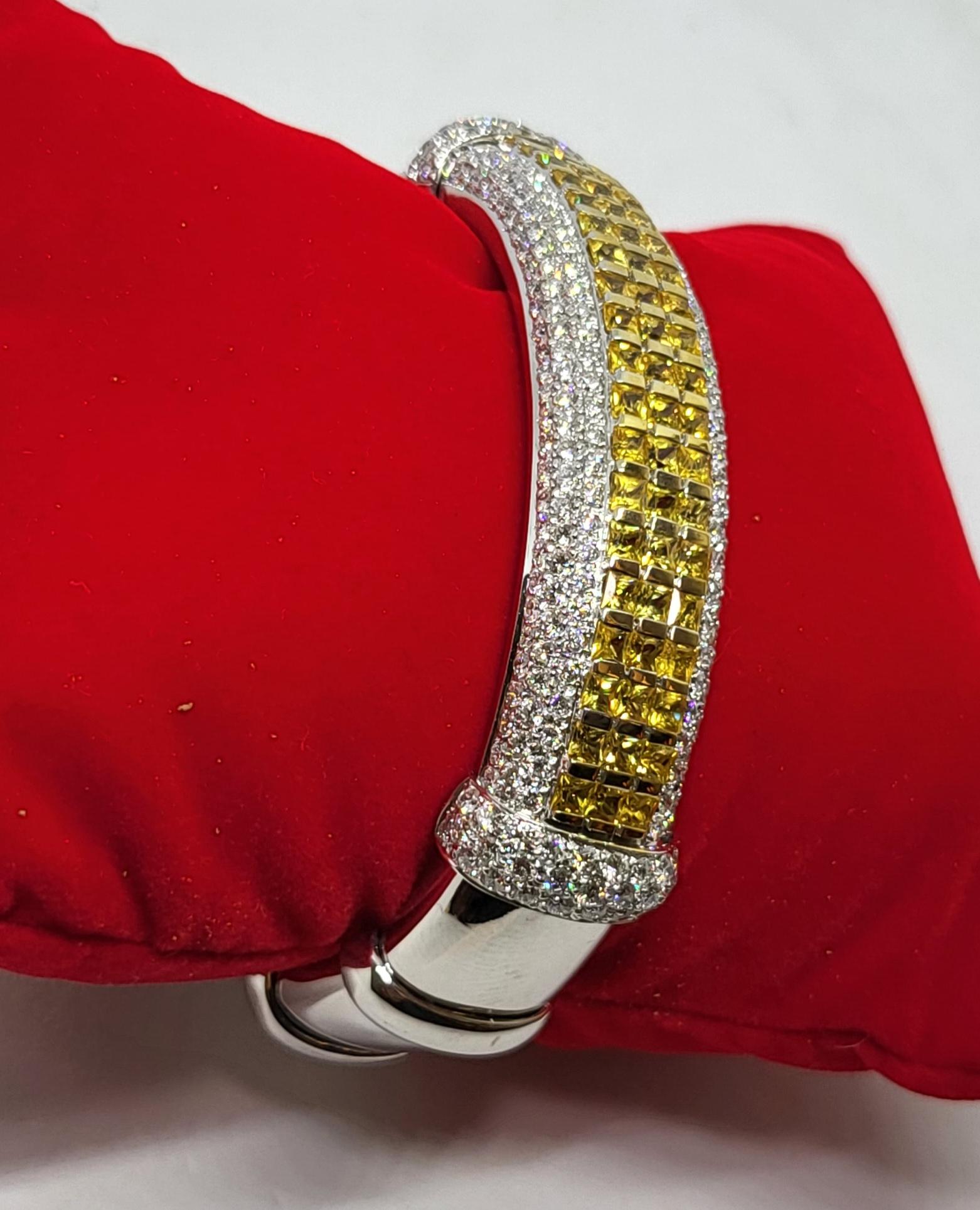 Women's Bracelet 18 kt gold diamonds + sapphire cabouchon earrings 