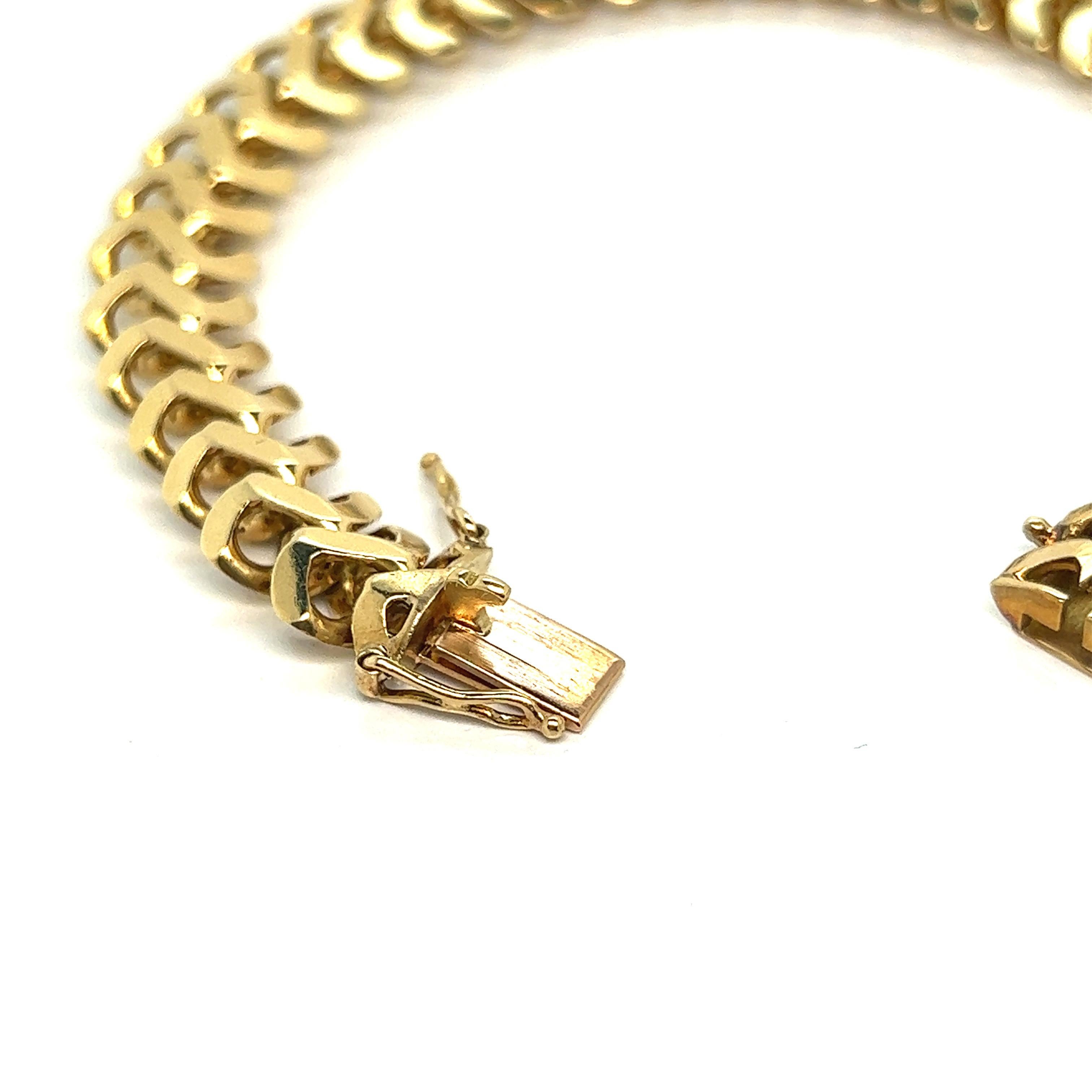 Armband American Mesh Gelb Massivgold 18 Karat 3