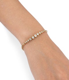 Bracelet ancien articulé en diamants et or 18 carats