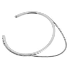 Bracelet Arm Cuff Sterling Silver Snake Chain Minimal Greek Jewelry