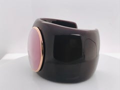Bracelet Bakelite Rose Quartz Rose Gold 18 Karat