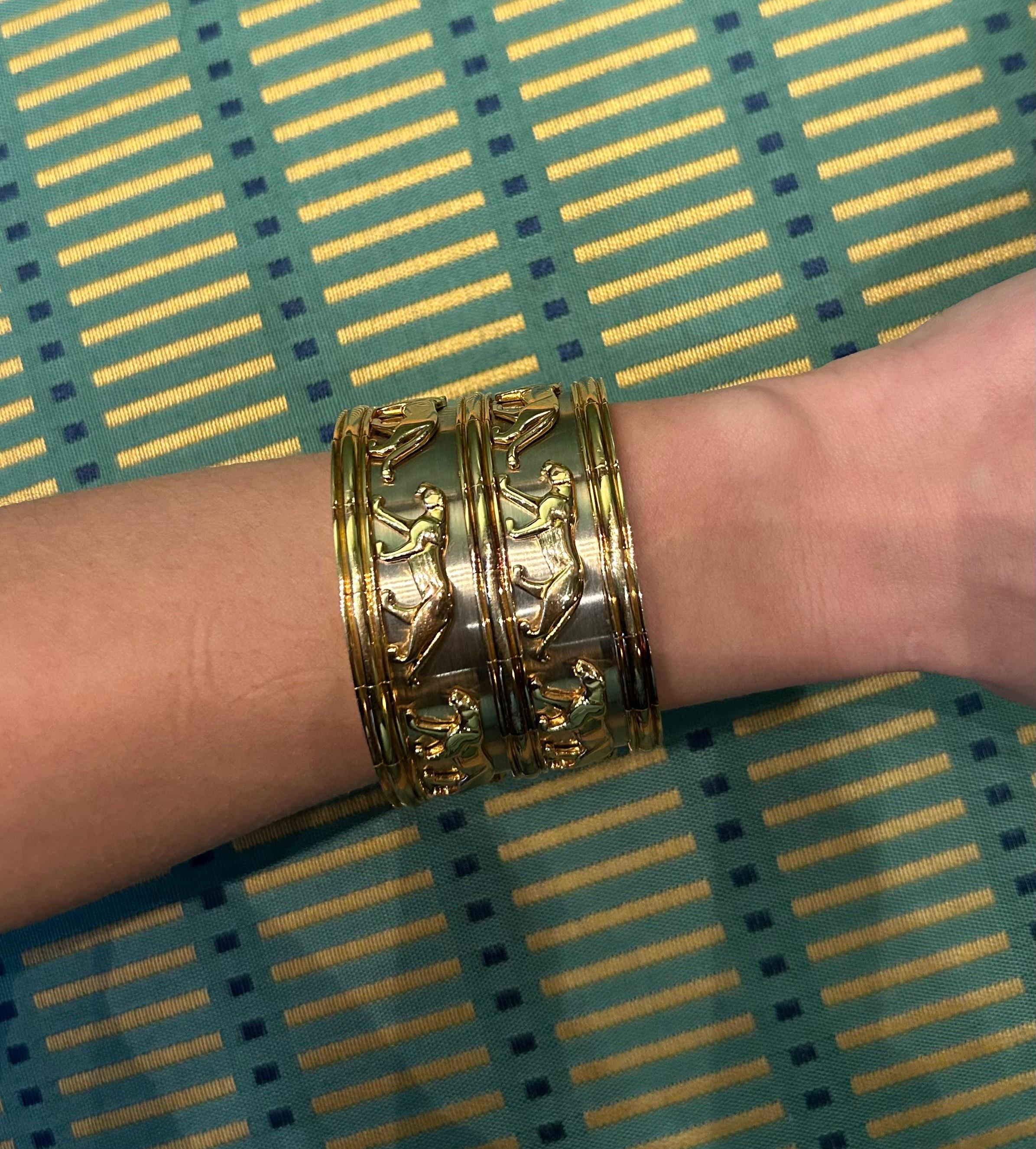 Armband Manschette Cartier 1980er im Angebot 2