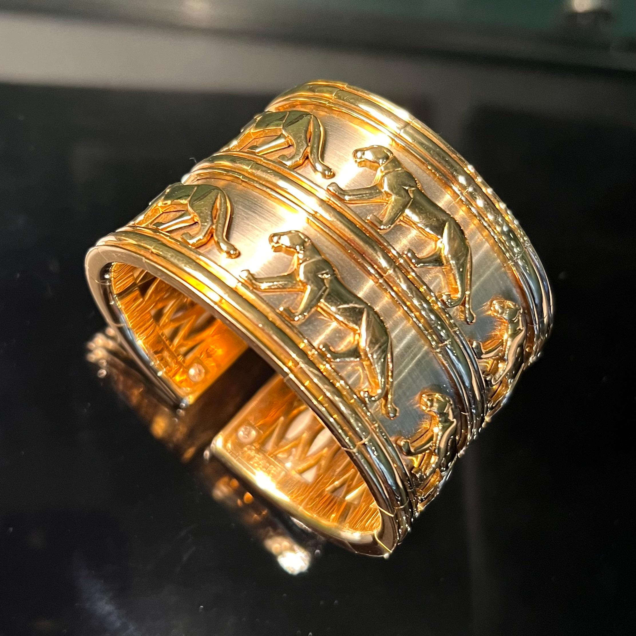 Armband Manschette Cartier 1980er im Angebot 8